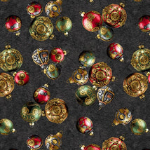 Gears & Garland-Steampunk Christmas Ornaments Black 4823-99