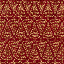 Gears & Garland-Steampunk Christmas Trees Red 4829-88