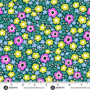Ghostly Garden-Floral Fright Teal 10197-T