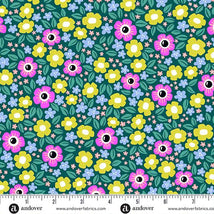 Ghostly Garden-Floral Fright Teal 10197-T