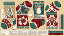 Gifts of Gratitude-24" Panel Stockings Tan 2538P-41
