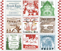 Gingerbread-36.5" Panel Flour Sack Large Patch PD17841-PANEL