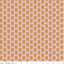 Gingerbread Kisses-Gingerbread Men Pink C16442-PINK
