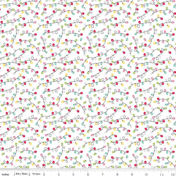 Gingerbread Kisses-Lights White C16446-WHITE