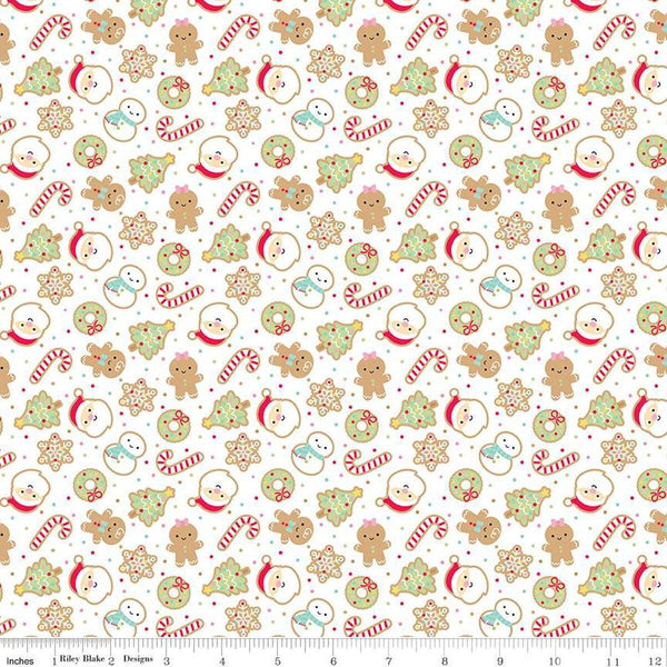 Gingerbread Kisses-Sugar Cookies White C16441-WHITE