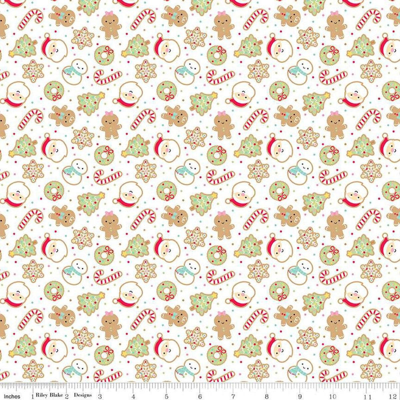Gingerbread Kisses-Sugar Cookies White C16441-WHITE