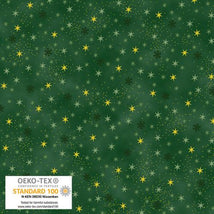 Christmas Stars-Green/Gold 4592-010