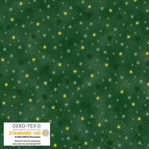 Christmas Stars-Green/Gold 4592-010