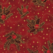 Snow Crystals-Red/Gold 4593-001