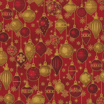 Snow Crystals-Red/Gold 4593-002