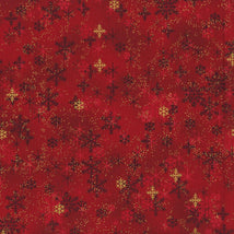 Snow Crystals-Red/Gold 4593-003