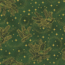 Snow Crystals-Green/Gold 4593-006