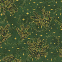 Snow Crystals-Green/Gold 4593-006