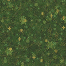 Snow Crystals-Green/Gold 4593-008