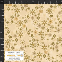 Snow Crystals-Beige/Gold 4593-206