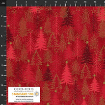 Snow Crystals-Red/Gold 4593-401