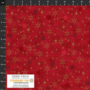 Snow Crystals-Red/Gold 4593-403