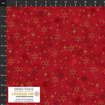 Snow Crystals-Red/Gold 4593-403