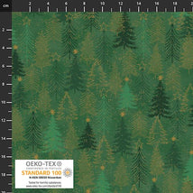 Snow Crystals-Light Green/Gold 4593-811