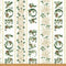 Christmas Splendor-Holiday Words Ivory/Gold W7780-22G