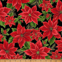 Blooming Holidays-Black/Gold X7787-4G