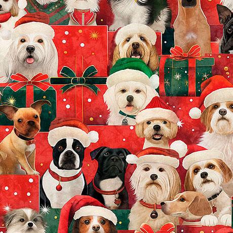 Gotta Have It - Christmas Dogs RED 31189-R