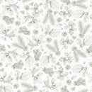Feathered Festivities-Sketches White/Gray W120-009-001