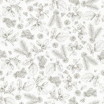 Feathered Festivities-Sketches White/Gray W120-009-001