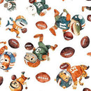 Gridiron Gang-Football Player Toss White 2600-31981-Z