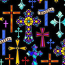 Guardian Angel-Crosses Black 2600-31682-J