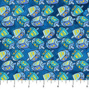 Hanukkah Lights-Dreidels Light Blue Multi DP28984-44