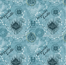 Harry Potter Stamps-Marauder's Map Fashion Blue 23800921-02