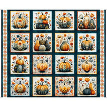 Harvest Hollow-36" Decorative Pumpkin Picture Patches Dk Teal 2600-31984-Q