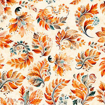 Harvest Hollow-Fall Leaves Cream 2600-31990-E