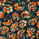 Harvest Hollow-Fall Leaves Dk Teal 2600-31990-Q