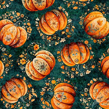 Harvest Hollow-Tossed Pumpkins Teal 2600-31985-Q