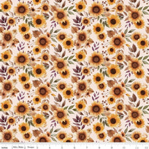 Harvest on the Prairie-Sunflowers Latte C18280-LATTE