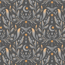 Hauntingly Yours-Damask Gray-Orange W125-004-727
