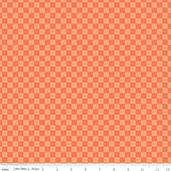 Hey Pumpkin-Checks Orange C16036-ORANGE