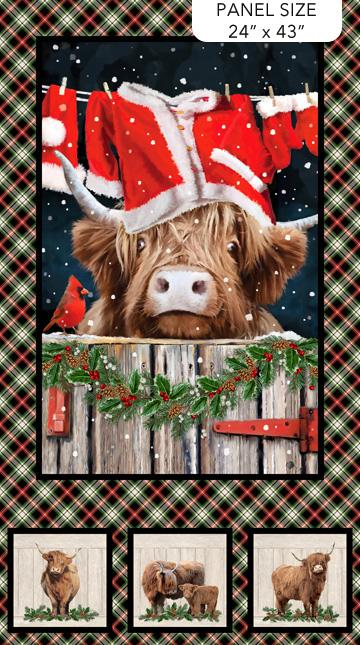 Highland Heart - 24" Cow Panel DP28045-99