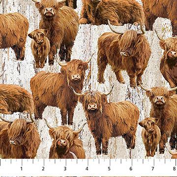 Highland Home Highland Cows Beige DP28690-12