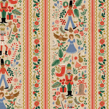 Holiday Classics-Holly Jolly Nutcracker Cream & Metallic Gold Canvas RP620-CM5CM
