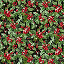 Holiday Feathers & Flourish-Holly Berry Black Multi 9269-99