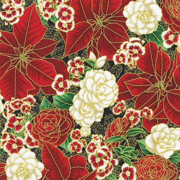 Holiday Flourish-Peppermint Twist Black SRKM-22946-2
