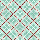 Holiday Gnomes-Peppermint Plaid Seafoam DC11387-SEAF-D