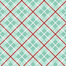 Holiday Gnomes-Peppermint Plaid Seafoam DC11387-SEAF-D