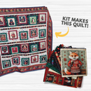 Holiday Portraits Quilt Kit Finished Size: 74" x 76"