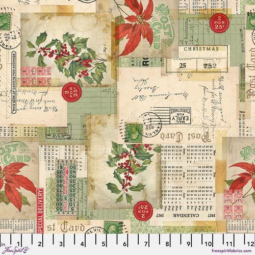 Holidays Past Canvas-Postcard Collage Multi CCTH016.MULTI