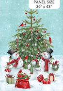 Holly Jolly-31" Snowman Panel Turquoise Multi DP28811­64
