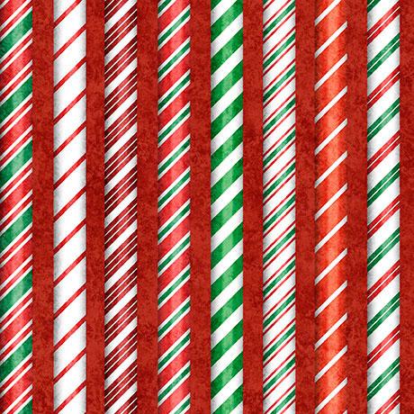 Holly Jolly-Candy Cane Stripe Red 2600-31165-R